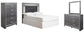 Lodanna Full Upholstered Panel Headboard with Mirrored Dresser and Chest at Towne & Country Furniture (AL) furniture, home furniture, home decor, sofa, bedding
