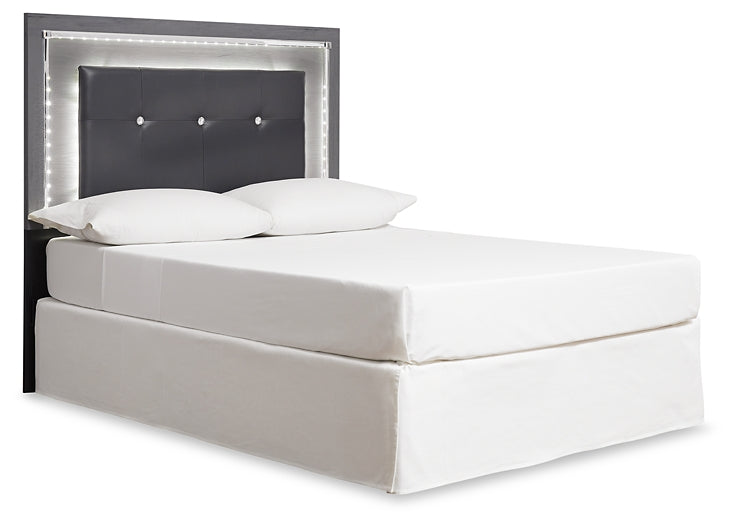 Lodanna Full Upholstered Panel Headboard with Mirrored Dresser and Chest at Towne & Country Furniture (AL) furniture, home furniture, home decor, sofa, bedding