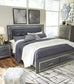 Lodanna King Panel Bed with 2 Storage Drawers with Mirrored Dresser and Nightstand at Towne & Country Furniture (AL) furniture, home furniture, home decor, sofa, bedding