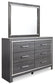 Lodanna King Panel Bed with 2 Storage Drawers with Mirrored Dresser at Towne & Country Furniture (AL) furniture, home furniture, home decor, sofa, bedding