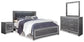 Lodanna King Panel Bed with Mirrored Dresser and Nightstand at Towne & Country Furniture (AL) furniture, home furniture, home decor, sofa, bedding