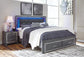 Lodanna  Panel Bed With 2 Storage Drawers at Towne & Country Furniture (AL) furniture, home furniture, home decor, sofa, bedding