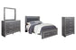 Lodanna Queen Panel Bed with 2 Storage Drawers with Mirrored Dresser and Chest at Towne & Country Furniture (AL) furniture, home furniture, home decor, sofa, bedding