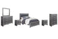 Lodanna Queen Panel Bed with Mirrored Dresser, Chest and 2 Nightstands at Towne & Country Furniture (AL) furniture, home furniture, home decor, sofa, bedding