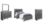 Lodanna Queen Panel Bed with Mirrored Dresser and Chest at Towne & Country Furniture (AL) furniture, home furniture, home decor, sofa, bedding