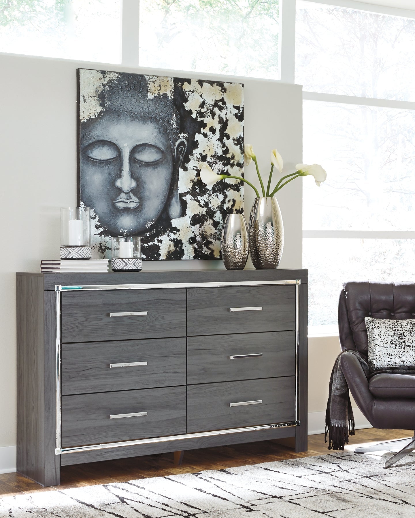 Lodanna Six Drawer Dresser at Towne & Country Furniture (AL) furniture, home furniture, home decor, sofa, bedding