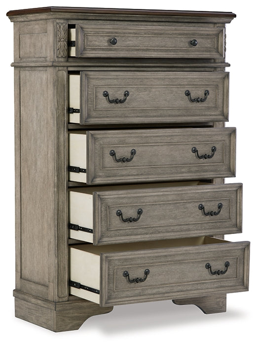 Lodenbay California King Panel Bed with Mirrored Dresser and Chest at Towne & Country Furniture (AL) furniture, home furniture, home decor, sofa, bedding