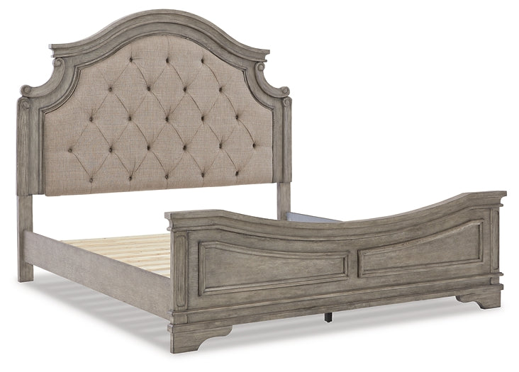 Lodenbay California King Panel Bed with Mirrored Dresser and Chest at Towne & Country Furniture (AL) furniture, home furniture, home decor, sofa, bedding