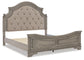 Lodenbay California King Panel Bed with Mirrored Dresser and Chest at Towne & Country Furniture (AL) furniture, home furniture, home decor, sofa, bedding