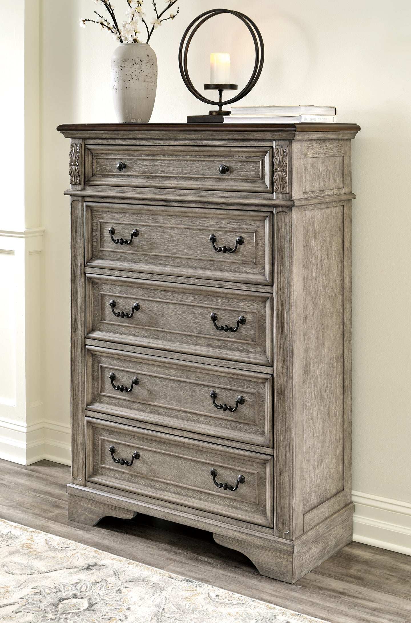 Lodenbay California King Panel Bed with Mirrored Dresser and Chest at Towne & Country Furniture (AL) furniture, home furniture, home decor, sofa, bedding