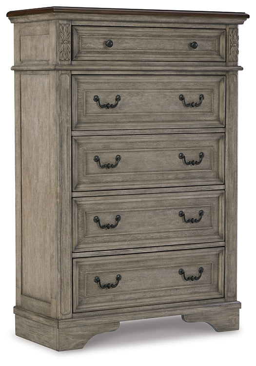 Lodenbay California King Panel Bed with Mirrored Dresser and Chest at Towne & Country Furniture (AL) furniture, home furniture, home decor, sofa, bedding