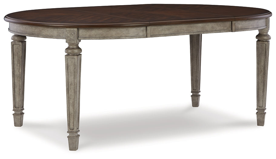 Lodenbay Dining Table and 6 Chairs with Storage at Towne & Country Furniture (AL) furniture, home furniture, home decor, sofa, bedding