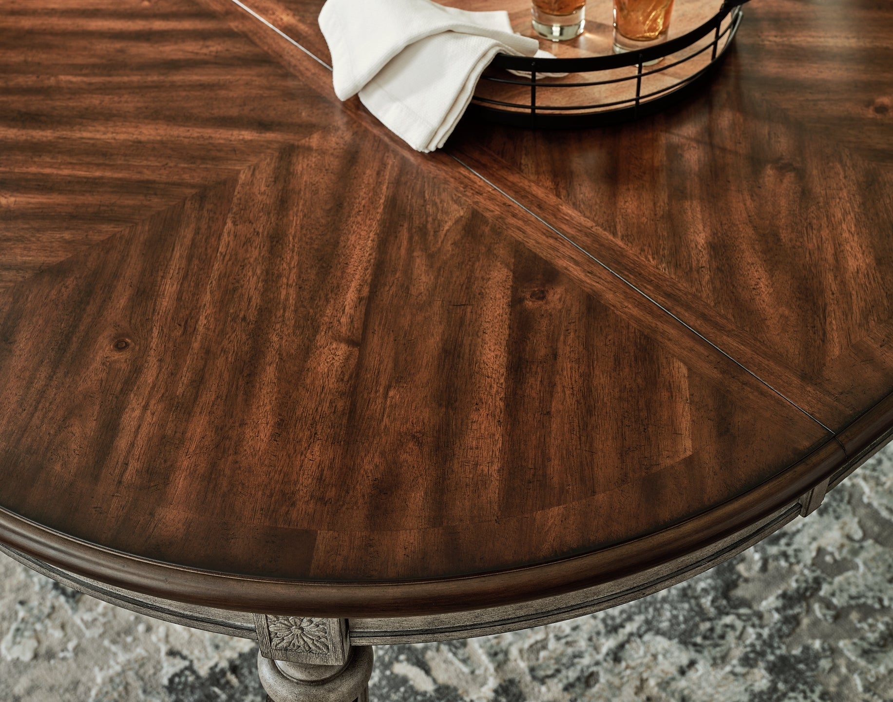 Lodenbay Dining Table and 6 Chairs with Storage at Towne & Country Furniture (AL) furniture, home furniture, home decor, sofa, bedding