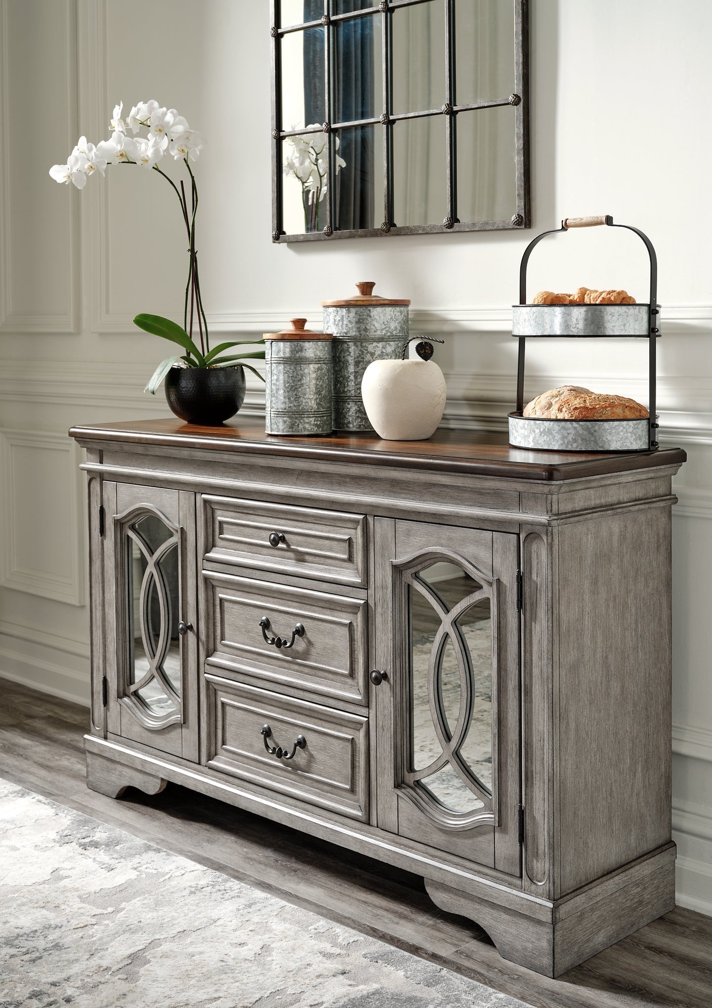 Lodenbay Dining Table and 6 Chairs with Storage at Towne & Country Furniture (AL) furniture, home furniture, home decor, sofa, bedding