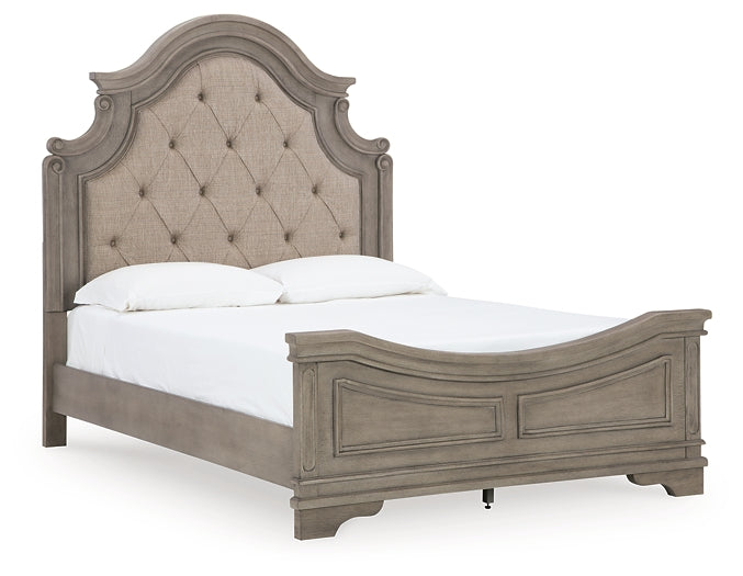 Lodenbay Queen Panel Bed with Mirrored Dresser at Towne & Country Furniture (AL) furniture, home furniture, home decor, sofa, bedding