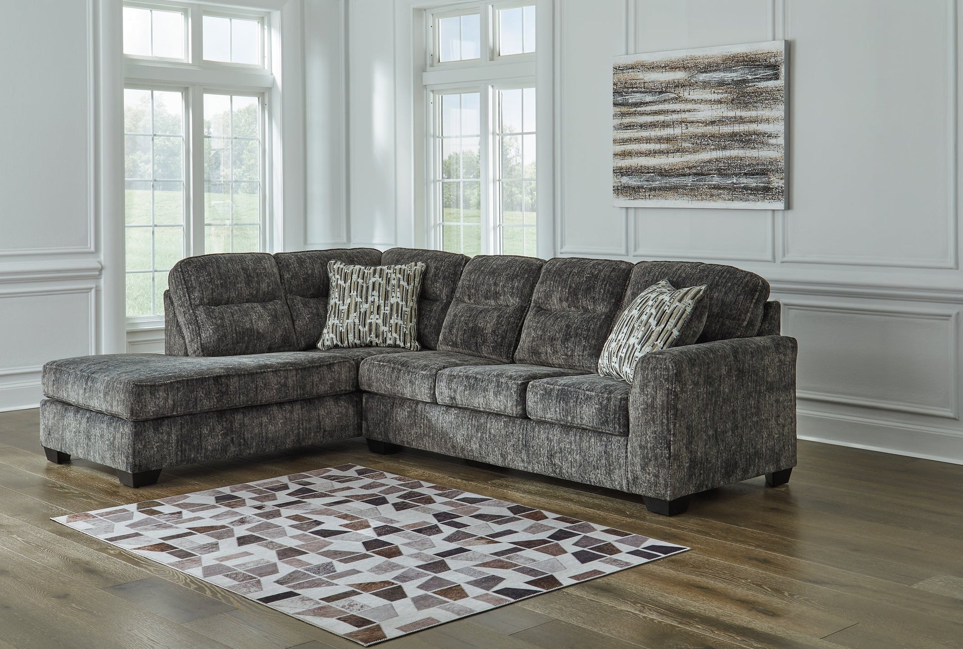 Lonoke 2-Piece Sectional with Ottoman at Towne & Country Furniture (AL) furniture, home furniture, home decor, sofa, bedding