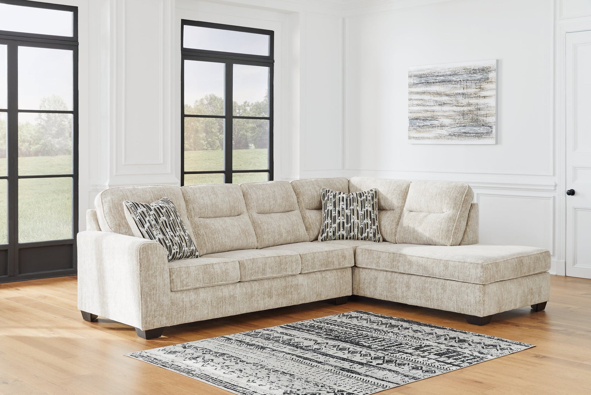 Lonoke 2-Piece Sectional with Ottoman at Towne & Country Furniture (AL) furniture, home furniture, home decor, sofa, bedding