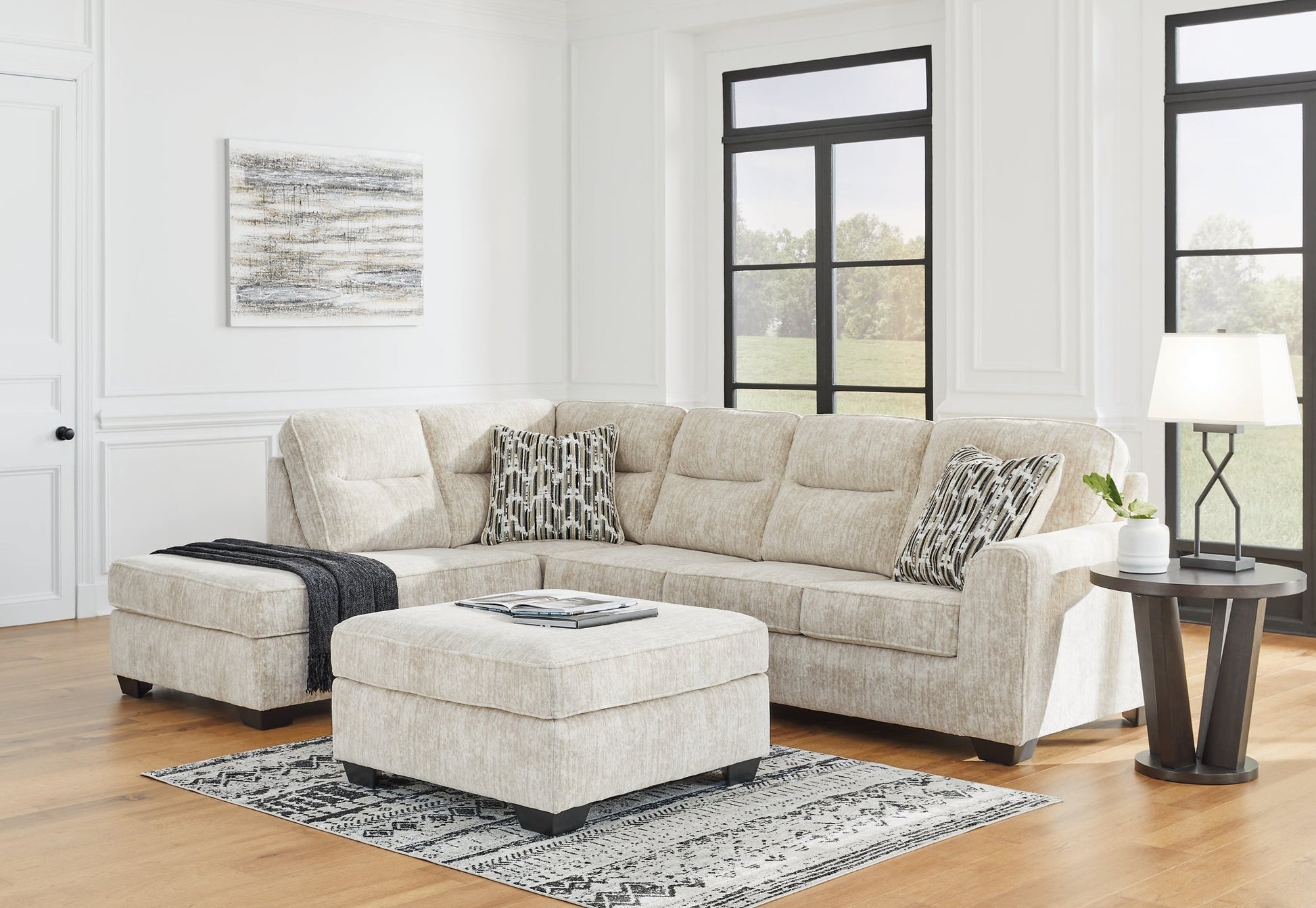 Lonoke 2-Piece Sectional with Ottoman at Towne & Country Furniture (AL) furniture, home furniture, home decor, sofa, bedding