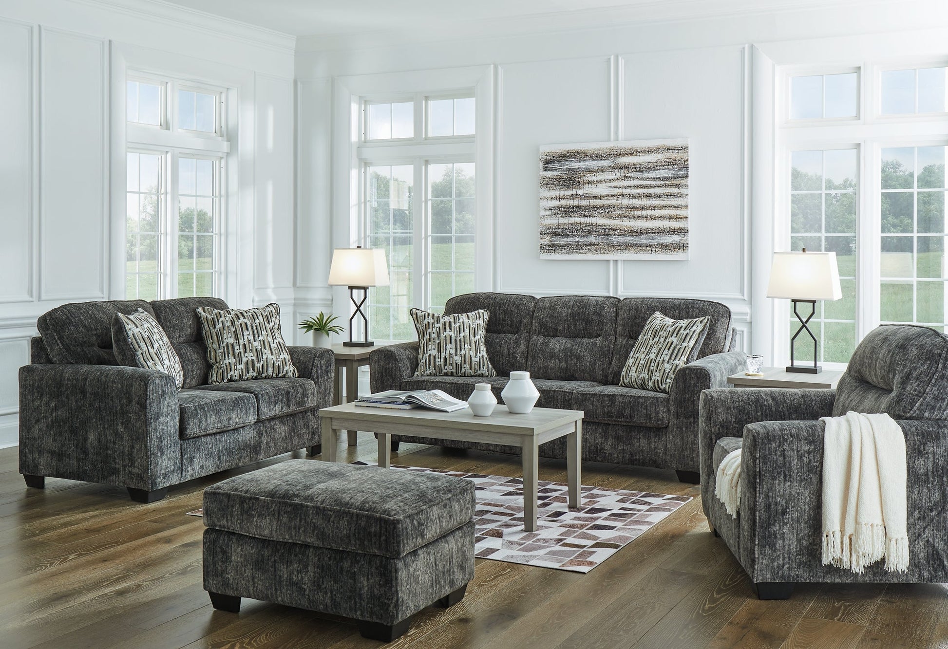 Lonoke Sofa, Loveseat, Chair and Ottoman at Towne & Country Furniture (AL) furniture, home furniture, home decor, sofa, bedding