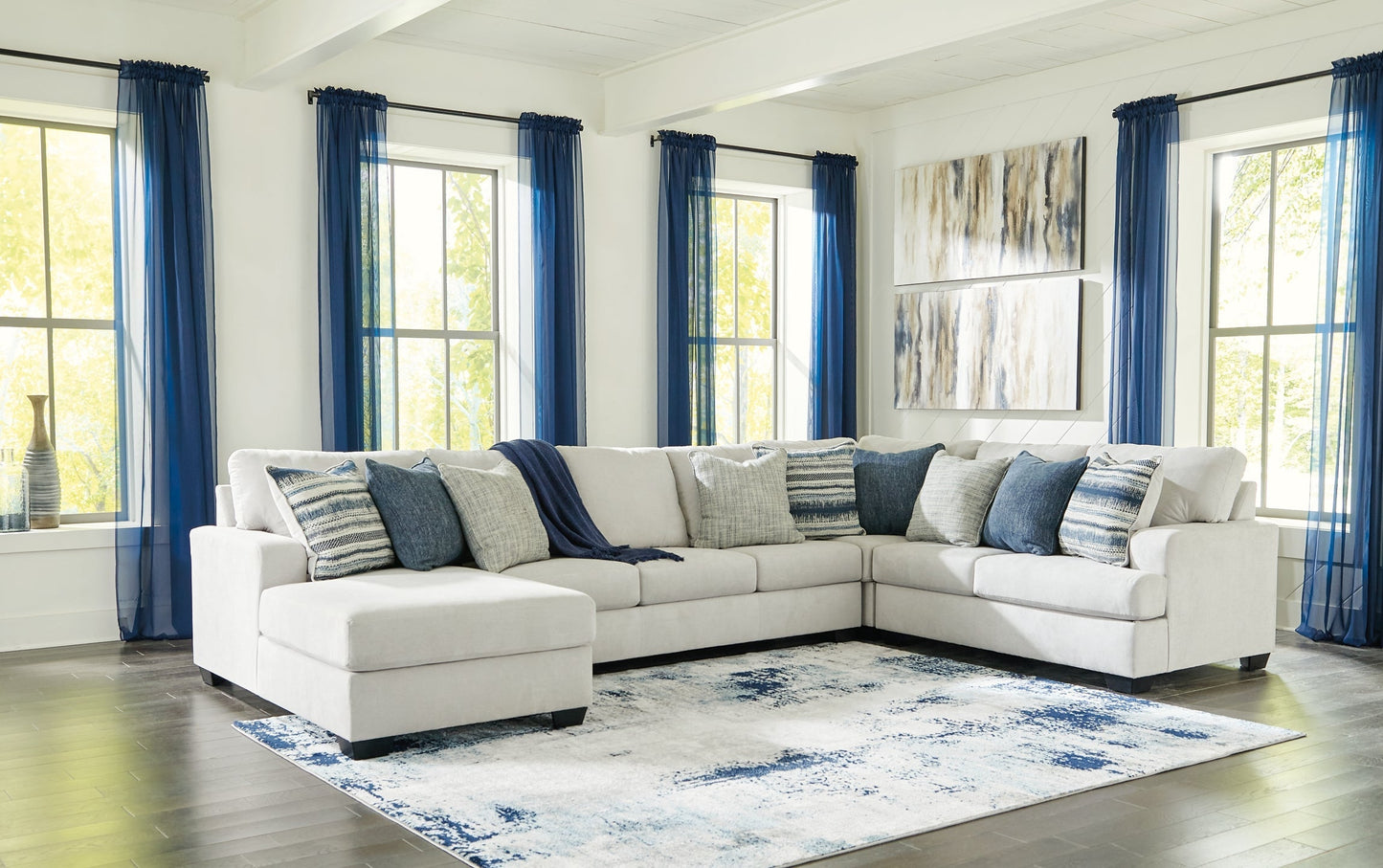 Lowder 4-Piece Sectional with Chaise at Towne & Country Furniture (AL) furniture, home furniture, home decor, sofa, bedding