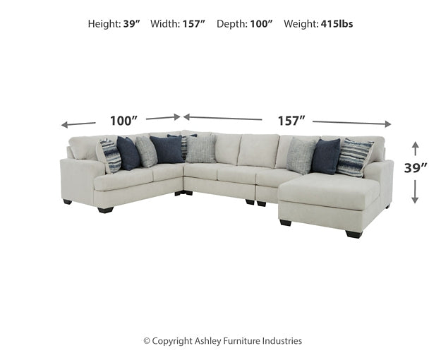 Lowder 5-Piece Sectional with Ottoman at Towne & Country Furniture (AL) furniture, home furniture, home decor, sofa, bedding