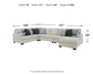 Lowder 5-Piece Sectional with Ottoman at Towne & Country Furniture (AL) furniture, home furniture, home decor, sofa, bedding