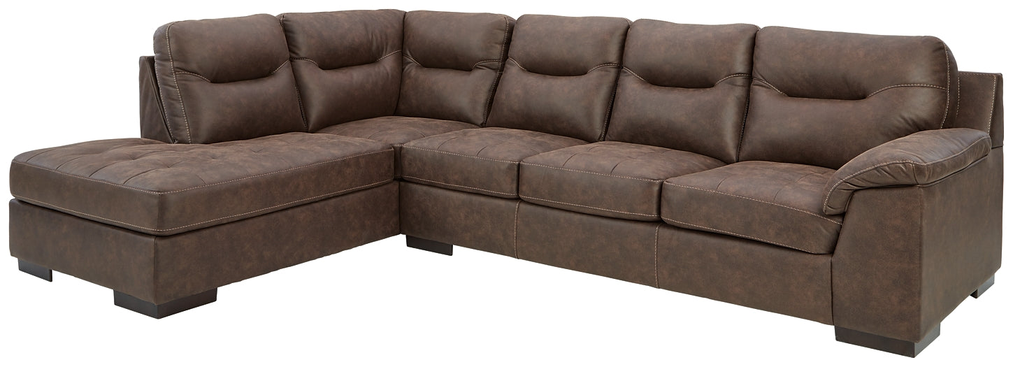 Maderla 2-Piece Sectional with Chaise at Towne & Country Furniture (AL) furniture, home furniture, home decor, sofa, bedding