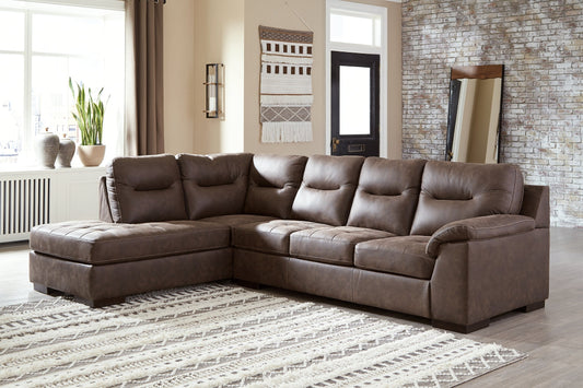 Maderla 2-Piece Sectional with Chaise at Towne & Country Furniture (AL) furniture, home furniture, home decor, sofa, bedding