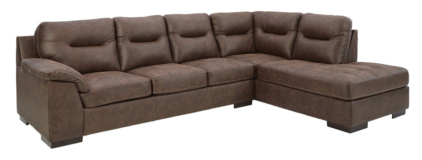 Maderla 2-Piece Sectional with Ottoman at Towne & Country Furniture (AL) furniture, home furniture, home decor, sofa, bedding
