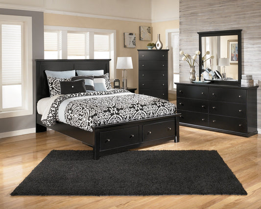 Maribel Queen/Full Panel Headboard with Mirrored Dresser and Chest at Towne & Country Furniture (AL) furniture, home furniture, home decor, sofa, bedding