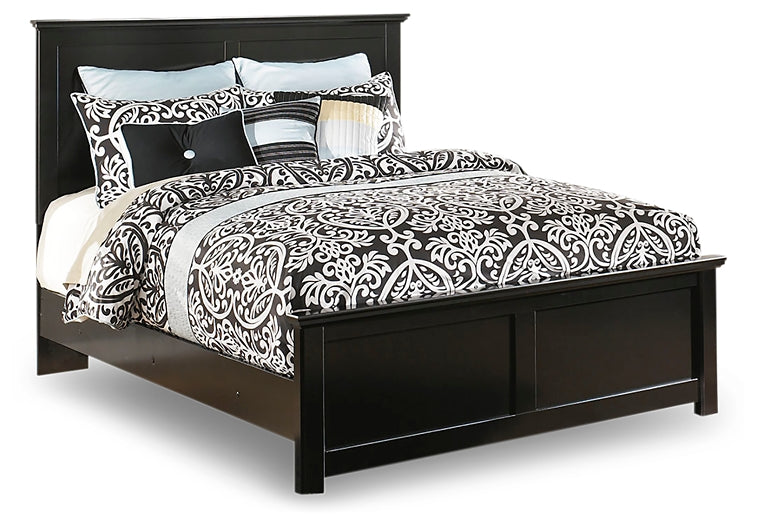 Maribel Queen Panel Bed with Mirrored Dresser and Nightstand at Towne & Country Furniture (AL) furniture, home furniture, home decor, sofa, bedding