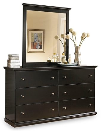 Maribel Twin Panel Bed with Mirrored Dresser and 2 Nightstands at Towne & Country Furniture (AL) furniture, home furniture, home decor, sofa, bedding