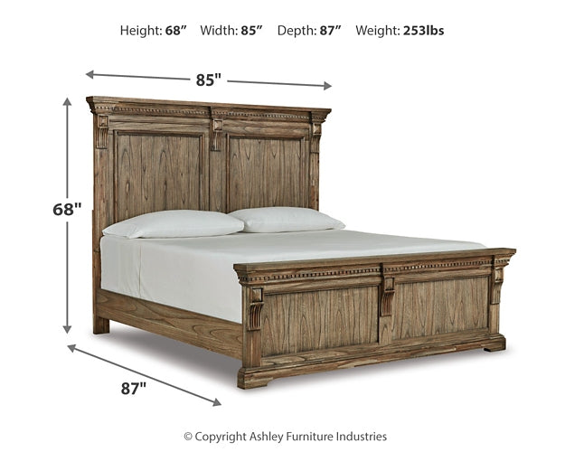 Markenburg King Panel Bed with Dresser at Towne & Country Furniture (AL) furniture, home furniture, home decor, sofa, bedding