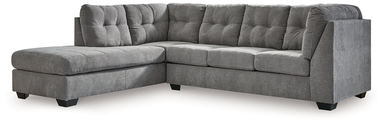 Marleton 2-Piece Sectional with Ottoman at Towne & Country Furniture (AL) furniture, home furniture, home decor, sofa, bedding