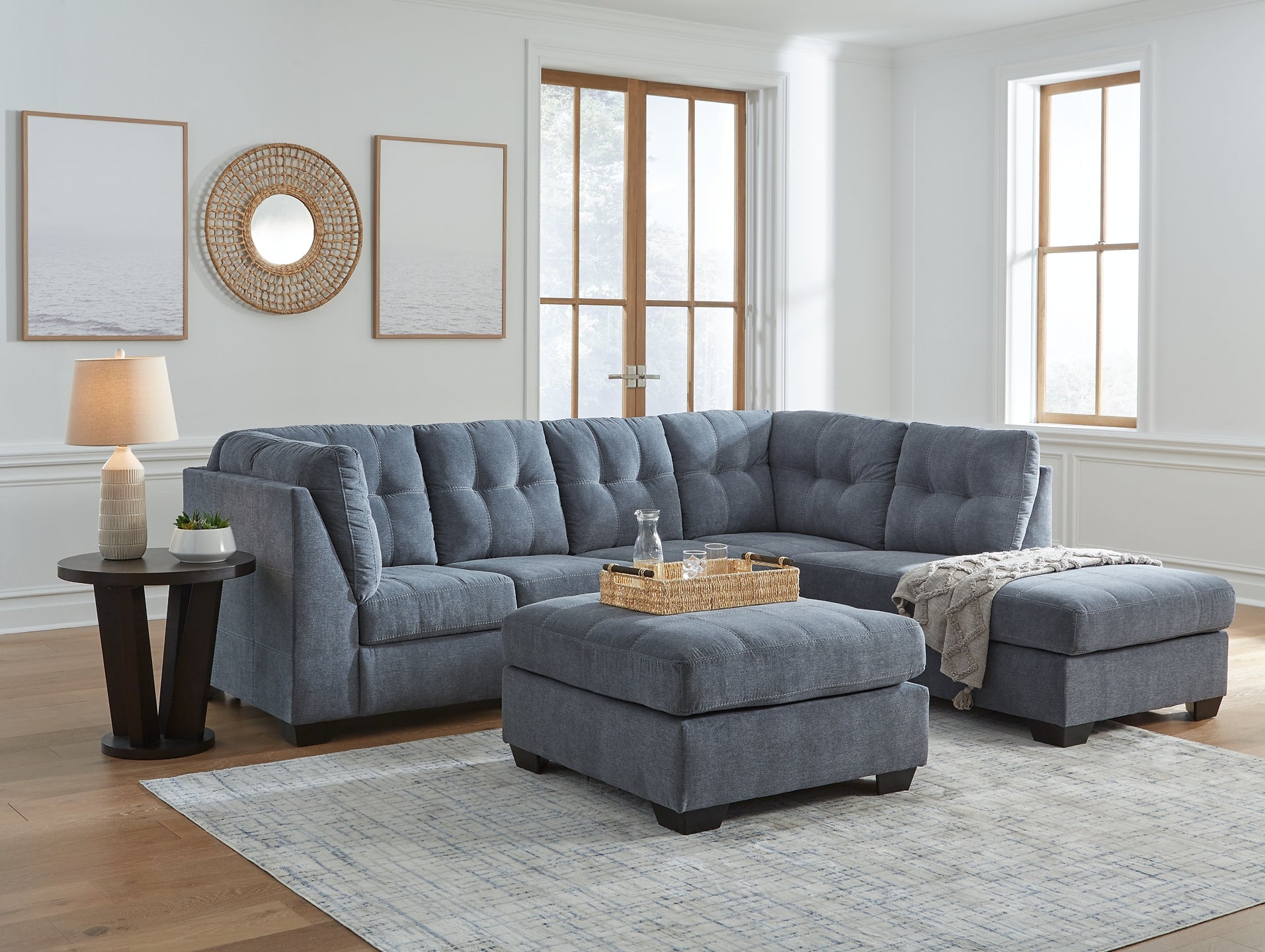 Marleton 2-Piece Sleeper Sectional with Ottoman at Towne & Country Furniture (AL) furniture, home furniture, home decor, sofa, bedding