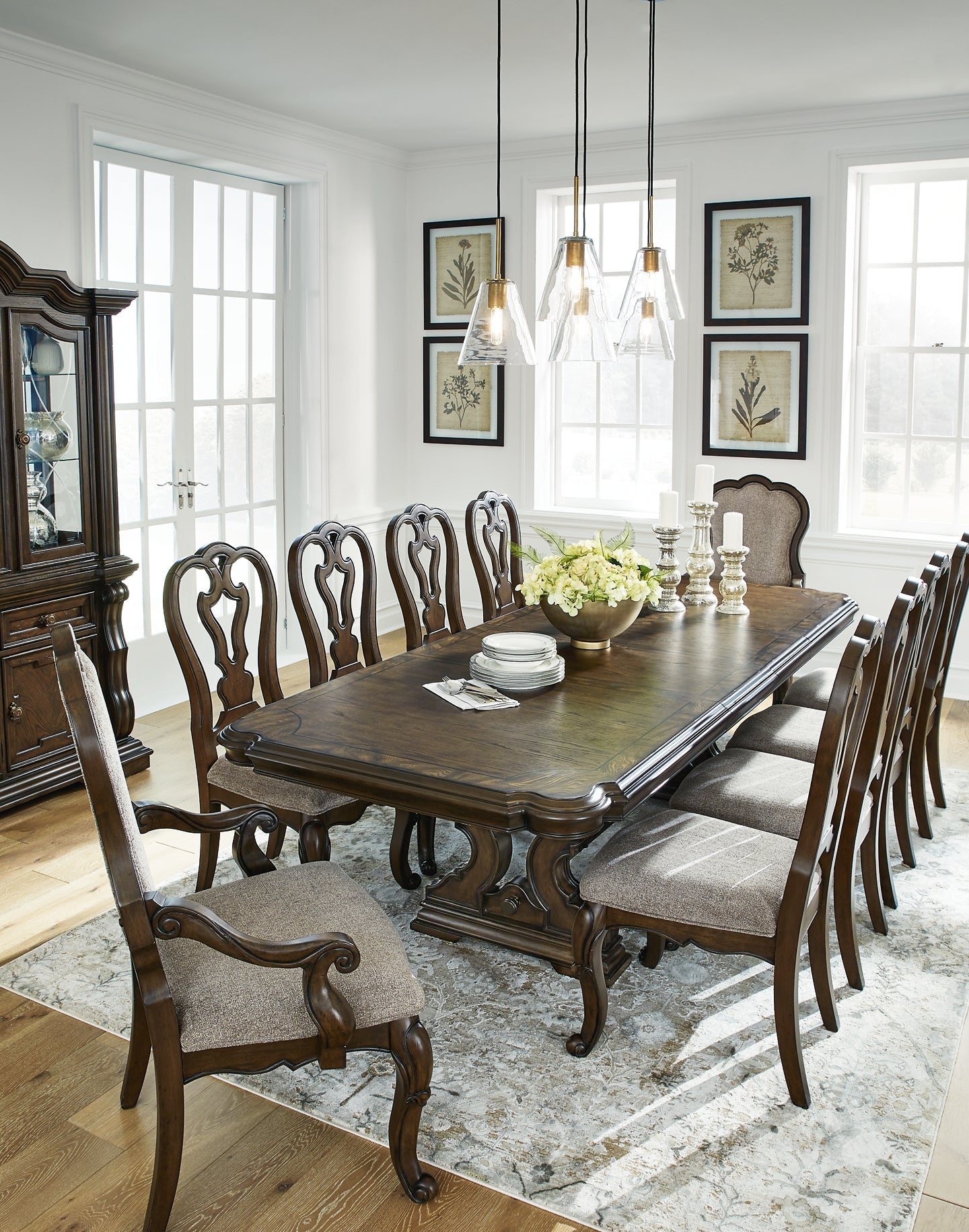 Maylee Dining Table and 10 Chairs at Towne & Country Furniture (AL) furniture, home furniture, home decor, sofa, bedding