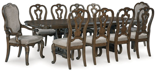 Maylee Dining Table and 10 Chairs at Towne & Country Furniture (AL) furniture, home furniture, home decor, sofa, bedding