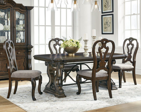 Maylee Dining Table and 4 Chairs at Towne & Country Furniture (AL) furniture, home furniture, home decor, sofa, bedding