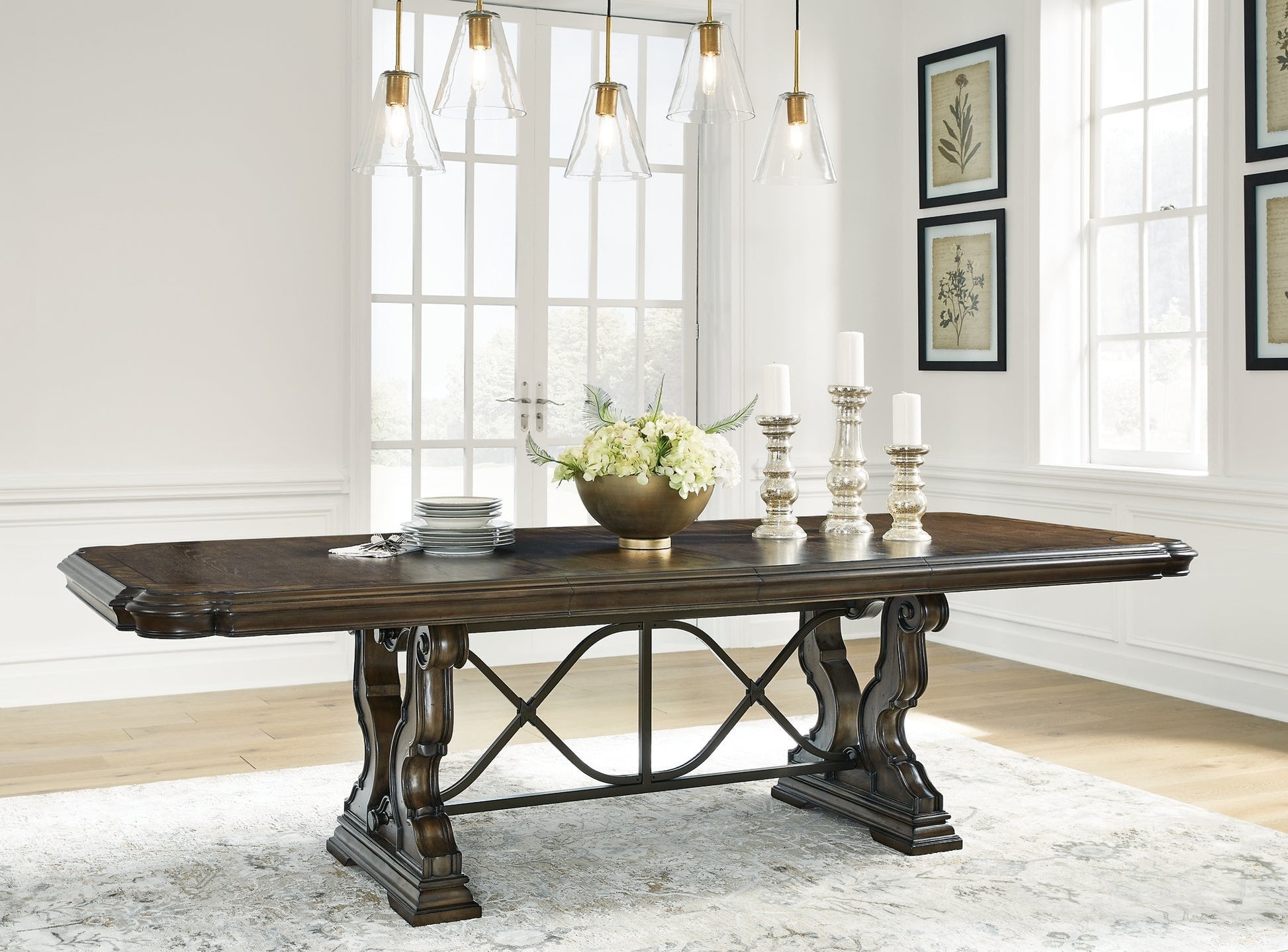 Maylee Dining Table and 6 Chairs at Towne & Country Furniture (AL) furniture, home furniture, home decor, sofa, bedding