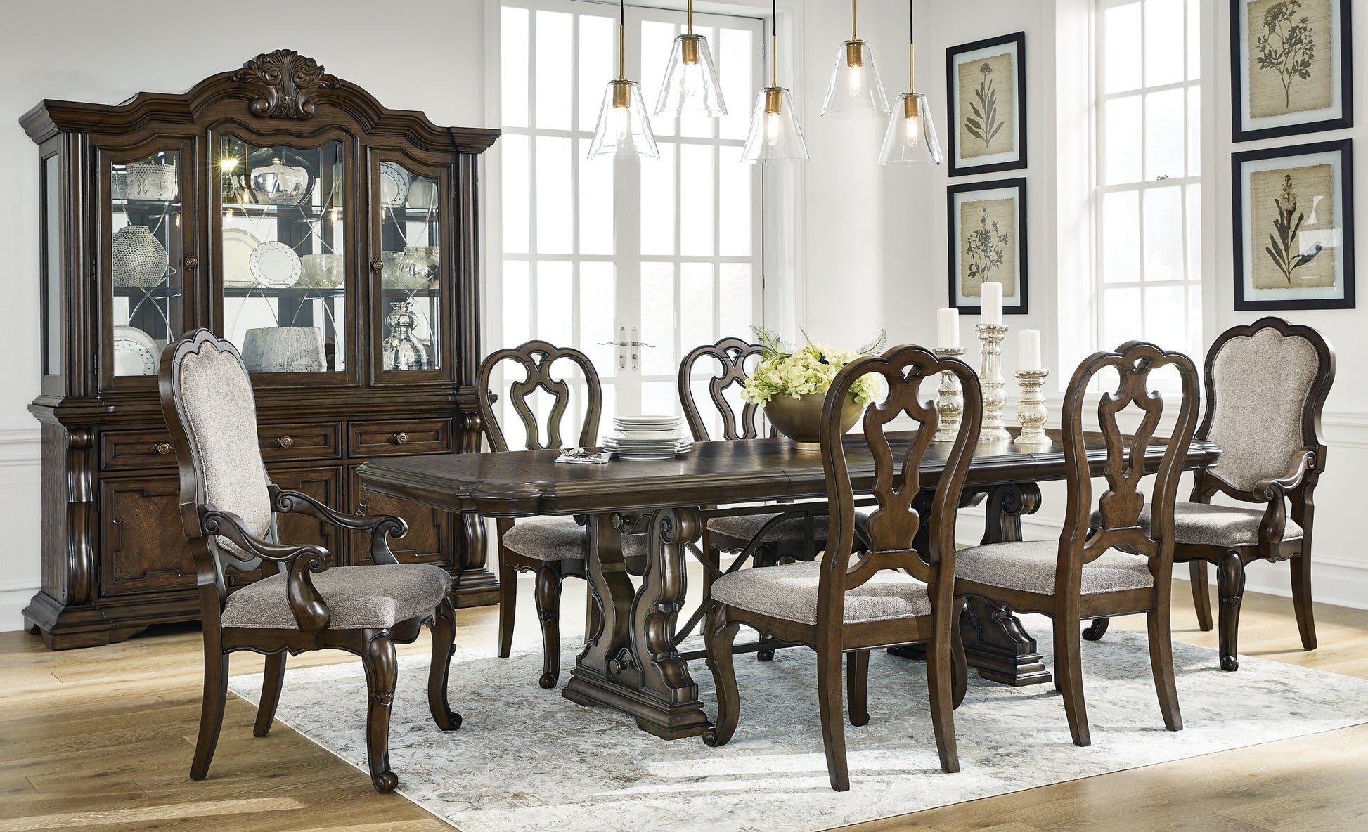 Maylee Dining Table and 6 Chairs at Towne & Country Furniture (AL) furniture, home furniture, home decor, sofa, bedding