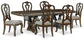 Maylee Dining Table and 6 Chairs at Towne & Country Furniture (AL) furniture, home furniture, home decor, sofa, bedding
