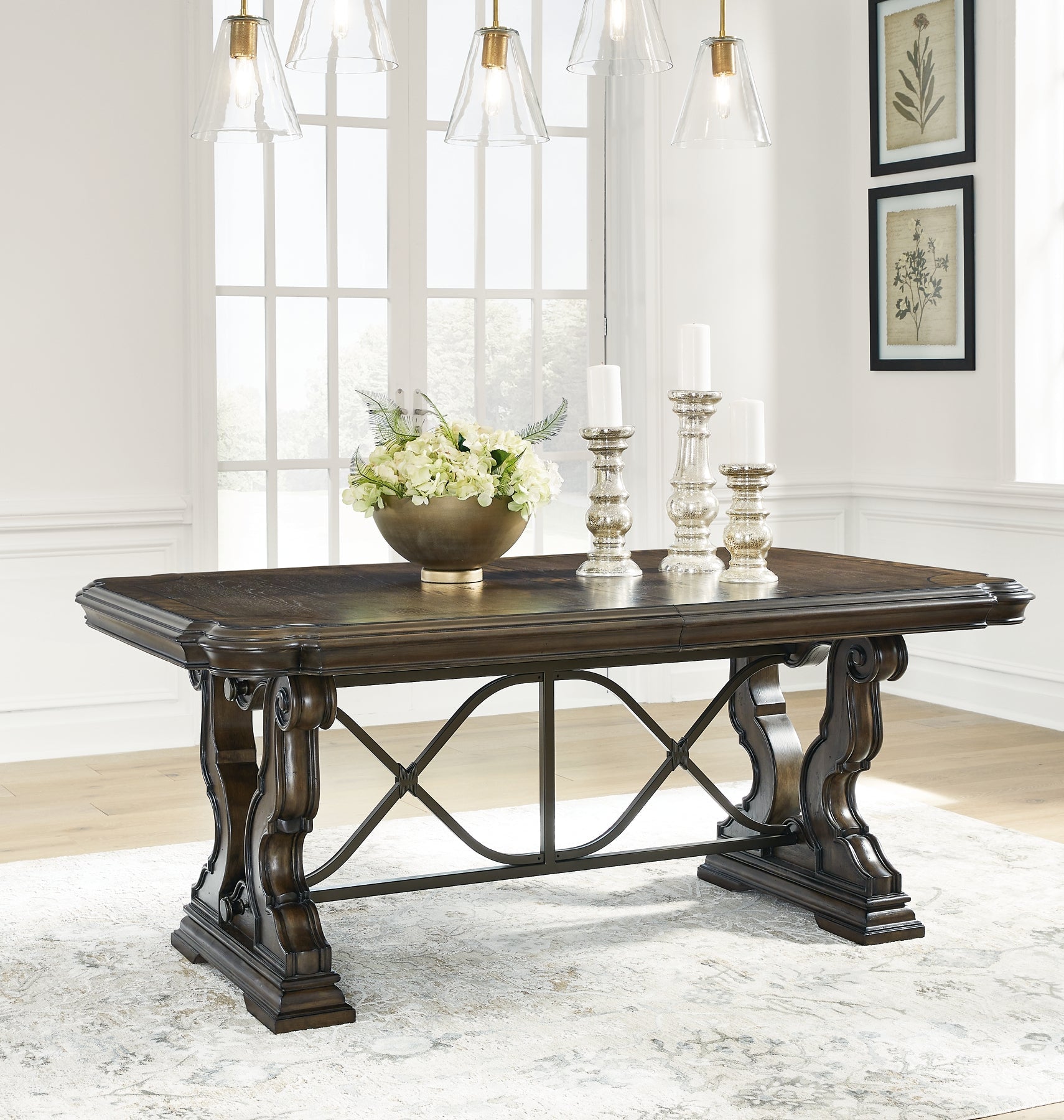 Maylee Dining Table and 6 Chairs at Towne & Country Furniture (AL) furniture, home furniture, home decor, sofa, bedding