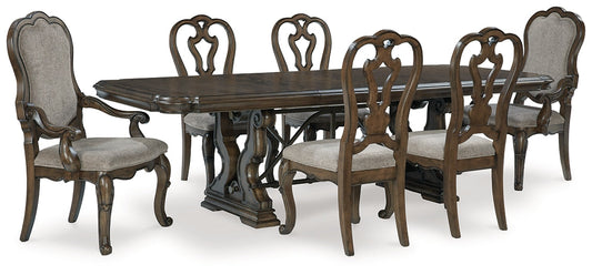 Maylee Dining Table and 6 Chairs at Towne & Country Furniture (AL) furniture, home furniture, home decor, sofa, bedding