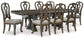 Maylee Dining Table and 8 Chairs at Towne & Country Furniture (AL) furniture, home furniture, home decor, sofa, bedding