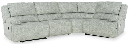 McClelland 4-Piece Reclining Sectional at Towne & Country Furniture (AL) furniture, home furniture, home decor, sofa, bedding