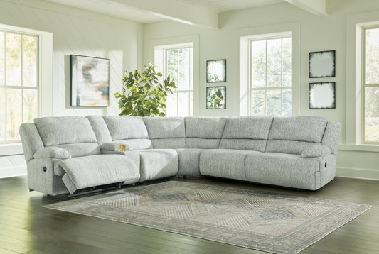 McClelland 6-Piece Reclining Sectional at Towne & Country Furniture (AL) furniture, home furniture, home decor, sofa, bedding