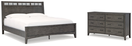 Montillan California King Panel Bed with Dresser at Towne & Country Furniture (AL) furniture, home furniture, home decor, sofa, bedding