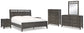 Montillan California King Panel Bed with Mirrored Dresser, Chest and 2 Nightstands at Towne & Country Furniture (AL) furniture, home furniture, home decor, sofa, bedding
