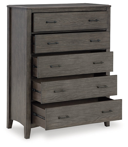 Montillan King Panel Bed with Mirrored Dresser, Chest and Nightstand at Towne & Country Furniture (AL) furniture, home furniture, home decor, sofa, bedding