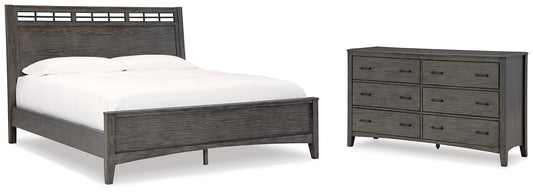 Montillan Queen Panel Bed with Dresser at Towne & Country Furniture (AL) furniture, home furniture, home decor, sofa, bedding